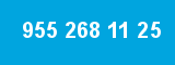 955 268 11 25 955 268 11 25